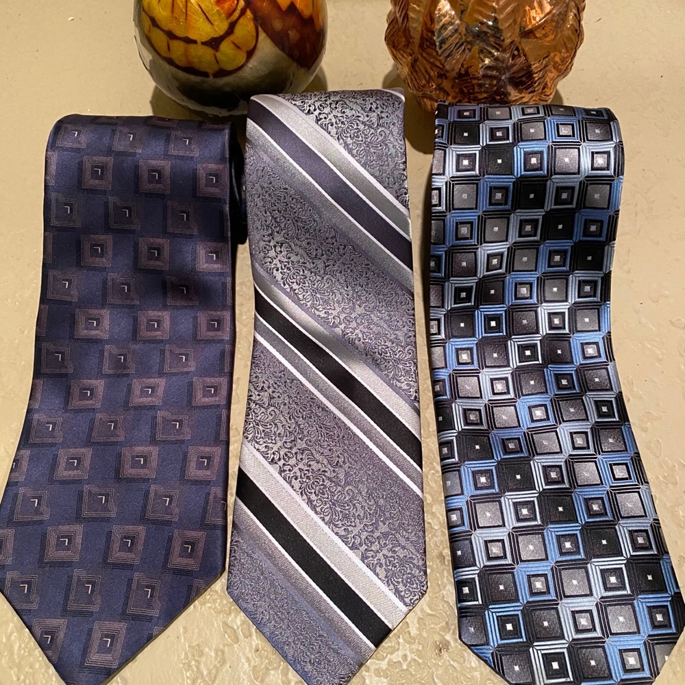 3 Silk Ties